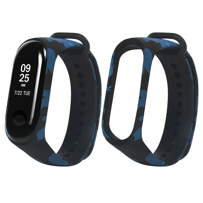 Ремешок для xiaomi mi Band 4 камуфляжный силиконовый ремешок на запястье сменный band 3/4