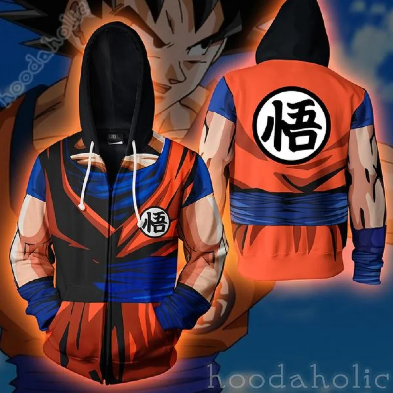 Новинка года; сезон осень-зима; толстовки с 3d принтом; Жемчуг дракона; Vegeta; Косплей; толстовка на молнии; куртка с капюшоном; одежда; толстовки; X Task Force