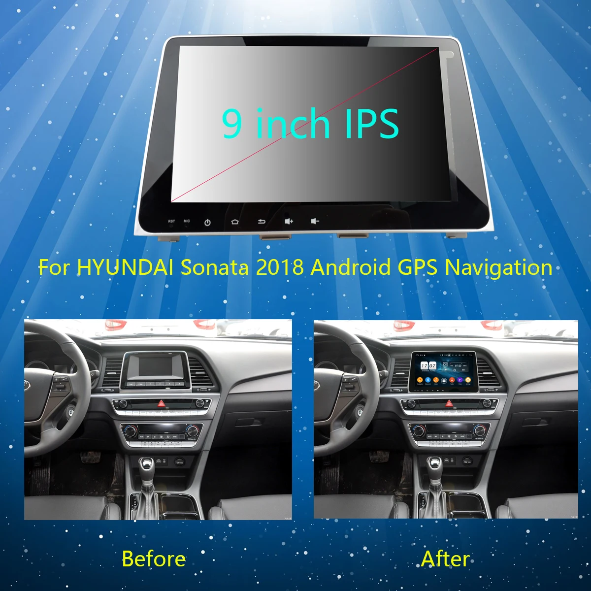 " ips 8 ядерный 4 Гб+ 64 ГБ Android 9,0 автомобильный мультимедийный плеер для hyundai Sonata 9 gps Радио стерео DSP CarPlay Parrot BT