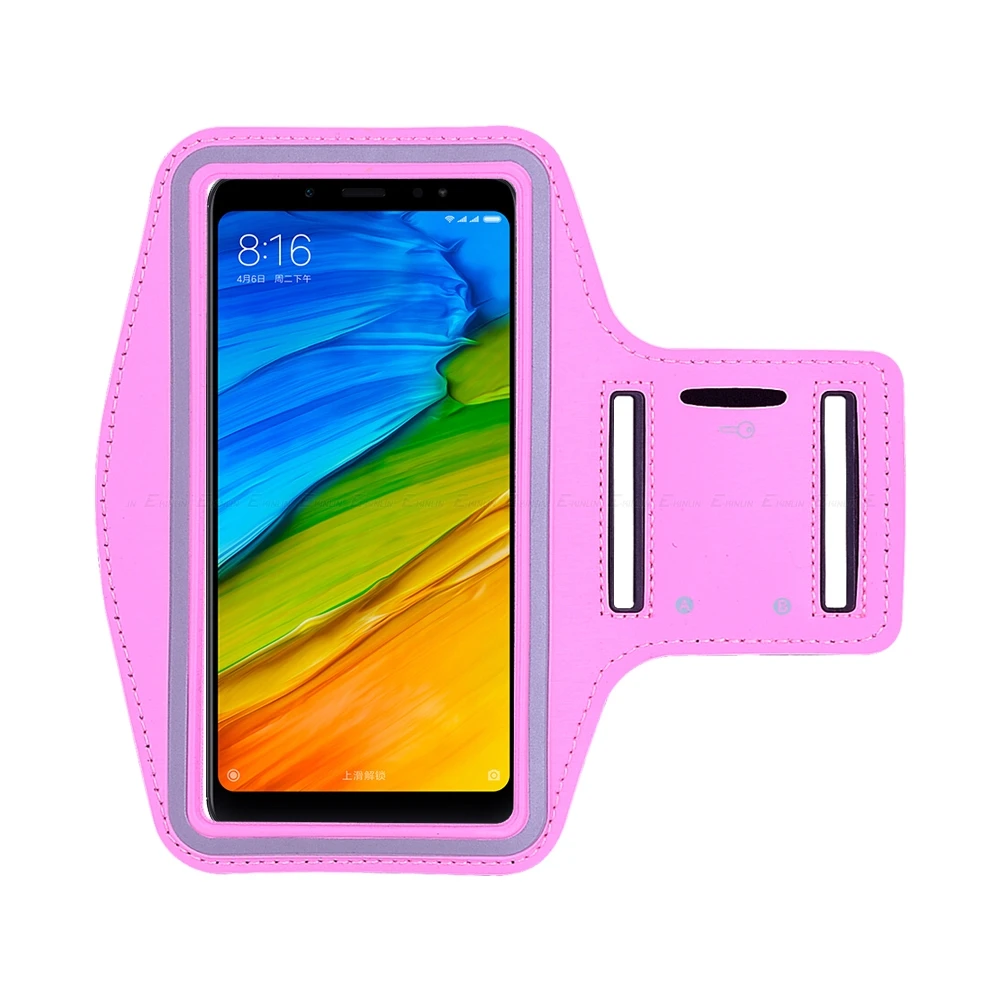 Розовый Спортивный Чехол для бега, велоспорта, сумка для телефона XiaoMi Redmi Note 8T 8 7 6 5 8A S2 7A 6A 5A Go K20 Pro Prime Plus, чехол на руку - Цвет: Розовый