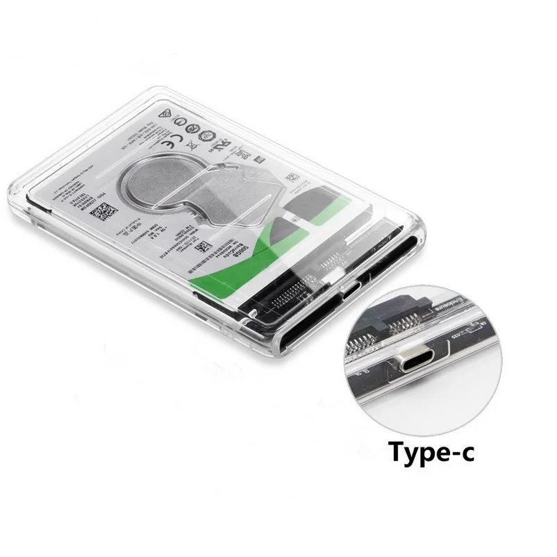 Прозрачный чехол Eunaimee для жесткого диска USB 3 1 UASP Type C на Sata 0 корпус 2 5 дюйма Usbc|hard