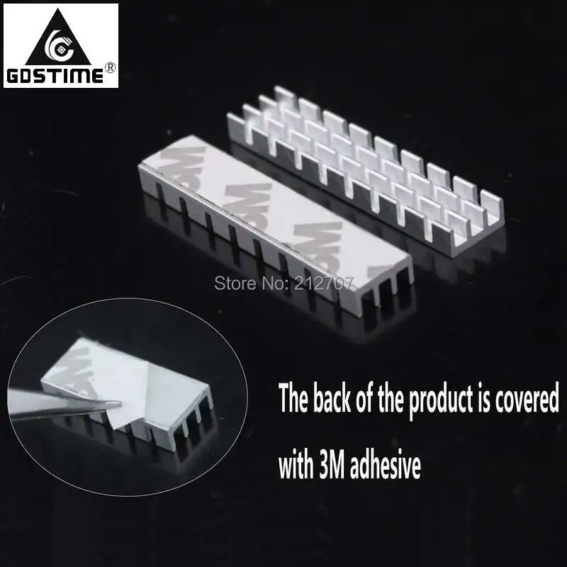 10 шт. алюминиевый радиатор для охлаждения Gdstime 50x11x5 мм|heat dissipation|cooling radiatoraluminum heatsink