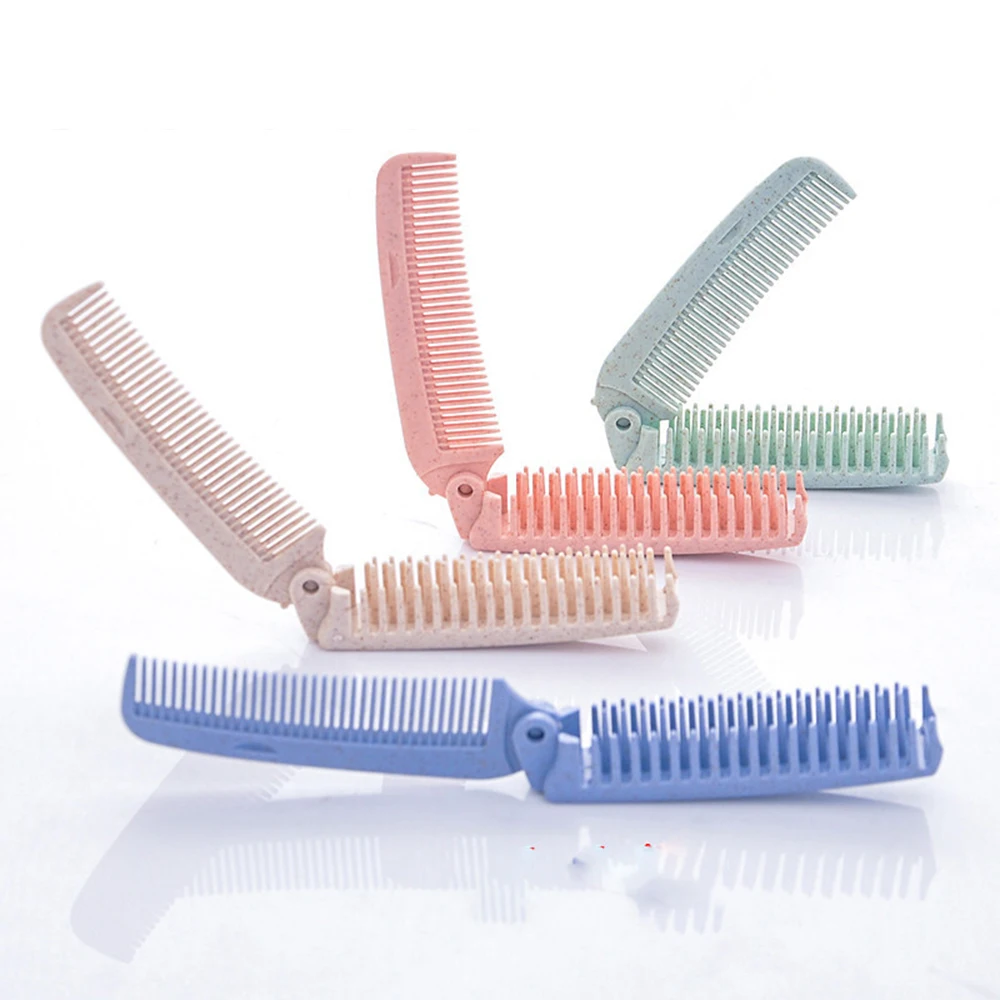 

Portable Travel Hair Comb Brush Foldable Massage Hair Comb Anti-Static Styling Kits Folding Hair Combs Hairdressing Tools