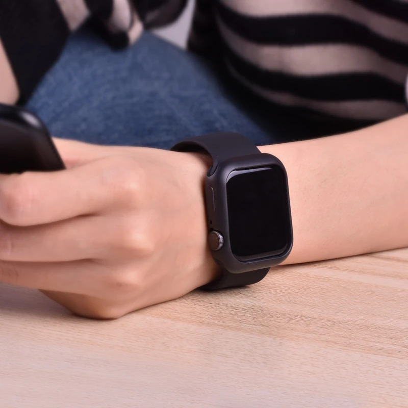 Мягкий силиконовый чехол ProBefit для Apple Watch 3 2 1 42 мм 38 мм полная защитная оболочка для iWatch 4 5 40 мм 44 мм бампер для часов