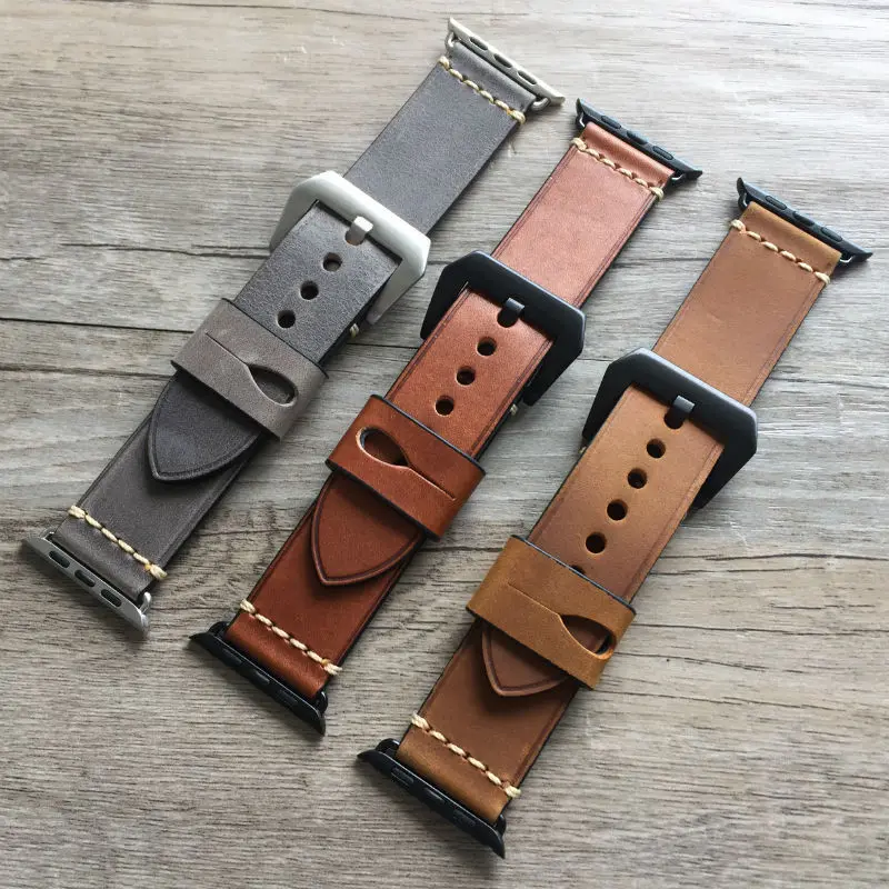 Ремешок из натуральной кожи для apple watch band pulseira apple watch 5 4 3 42 мм 38 мм iwatch band 44 мм 40 мм correa аксессуары для часов