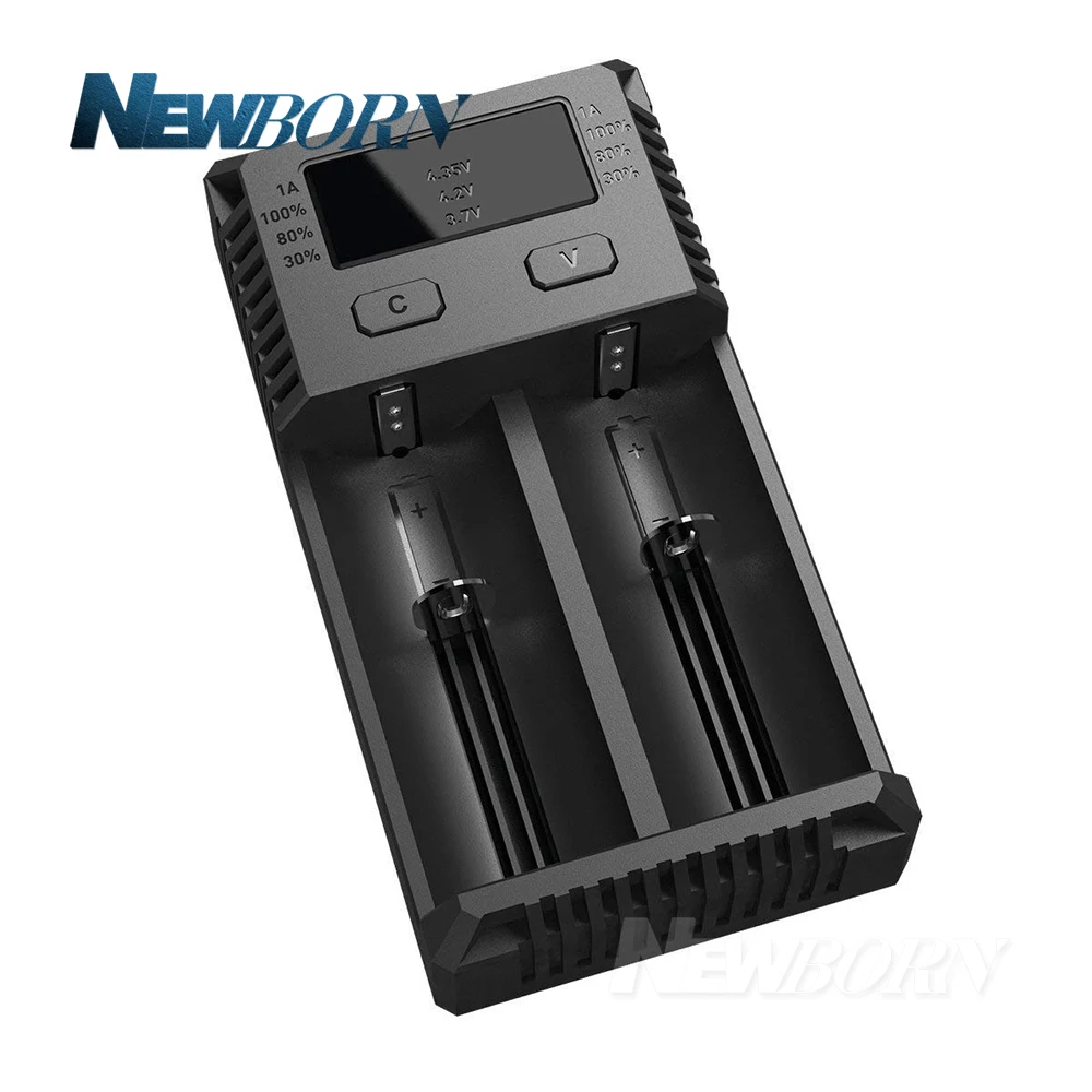 NITECORE Новая версия 1 шт зарядное устройство для батарей 16340 10440 AA AAA 14500 18650 26650 I2 +