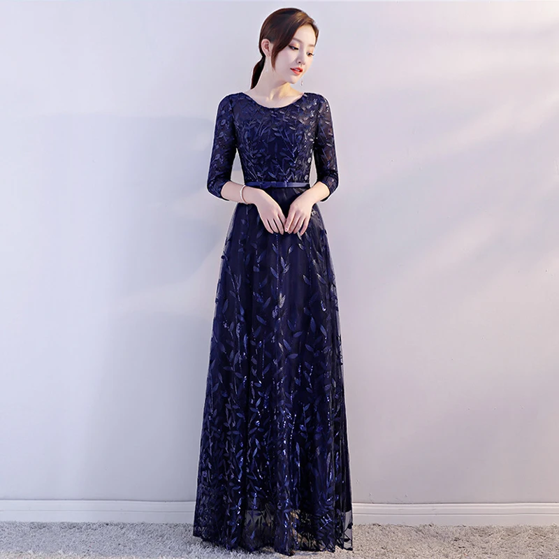 Красное традиционное китайское платье невесты женское свадебное платье Qipao элегантное весеннее длинное платье с круглым вырезом роскошное вечернее платье Vestido XS-3XL