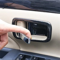 yimaautotrims inner door pull doorknob handle decoration bowl cover trim 4 piece fit for mitsubishi outlander 2014 2019 abs