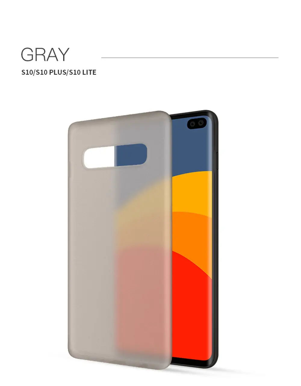 GY Роскошные Ультра Тонкие Матовые чехлы для телефонов SamSung Galaxy S8 S9 S10 Plus Lite S10E Note 8 9, жесткие матовые Матовые чехлы для задней панели - Цвет: GY