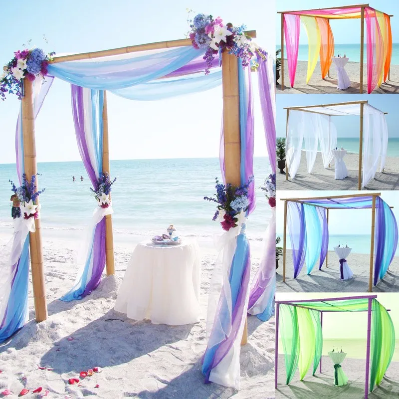 10m Tulle Crystal Roll Organza Fabric Wedding Decoration Backdrop DIY Gauze Baby Shower Birthday Party Decor 6Z | Дом и сад
