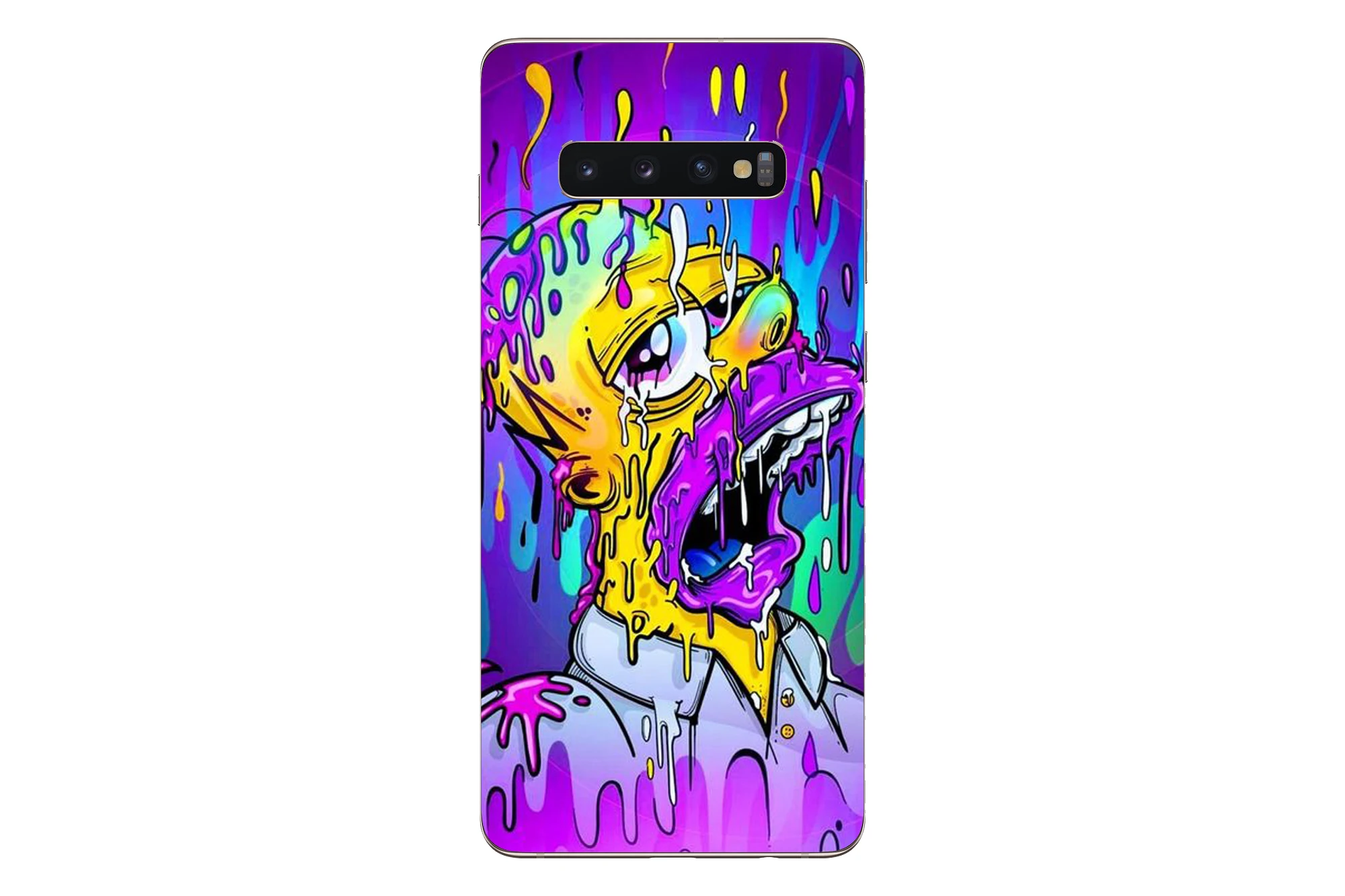 Симпсон ест пончик Мягкий силиконовый чехол для телефона samsung Galaxy M10 M20 S10E S10 S9 S8 S7 S6 Plus Edge Note9