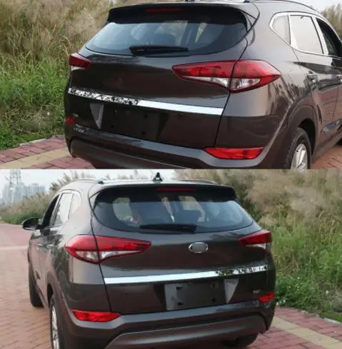 Для Hyundai Tucson 2015 2018 хромированная задняя дверная ручка багажника Накладка на