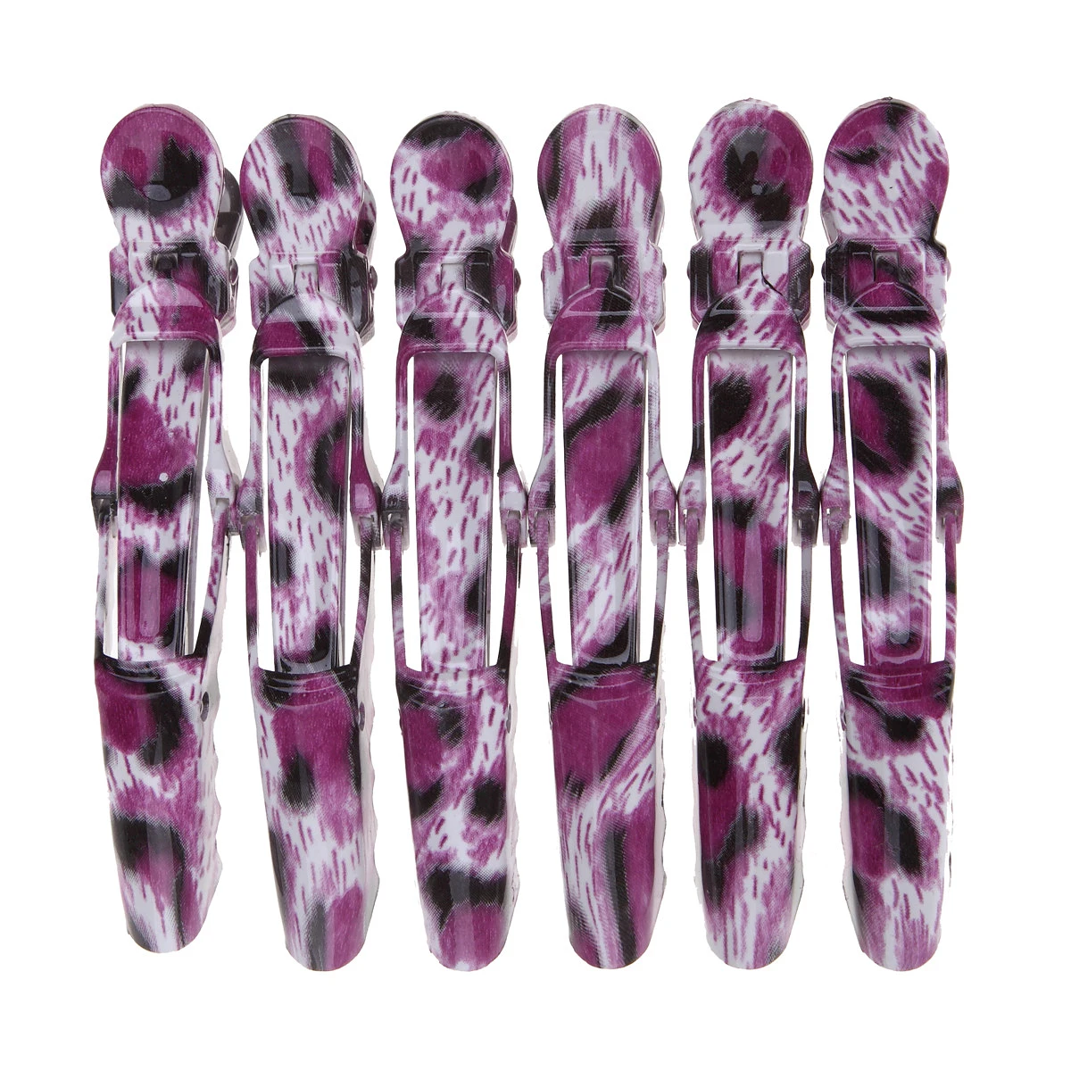 6Pcs/set Plastic Alligator Crocodile Tension Hair Clamp Cilp DIY Cutting Sectioning Clamps Grip Pro Salon Styling Barber Tools | Красота и