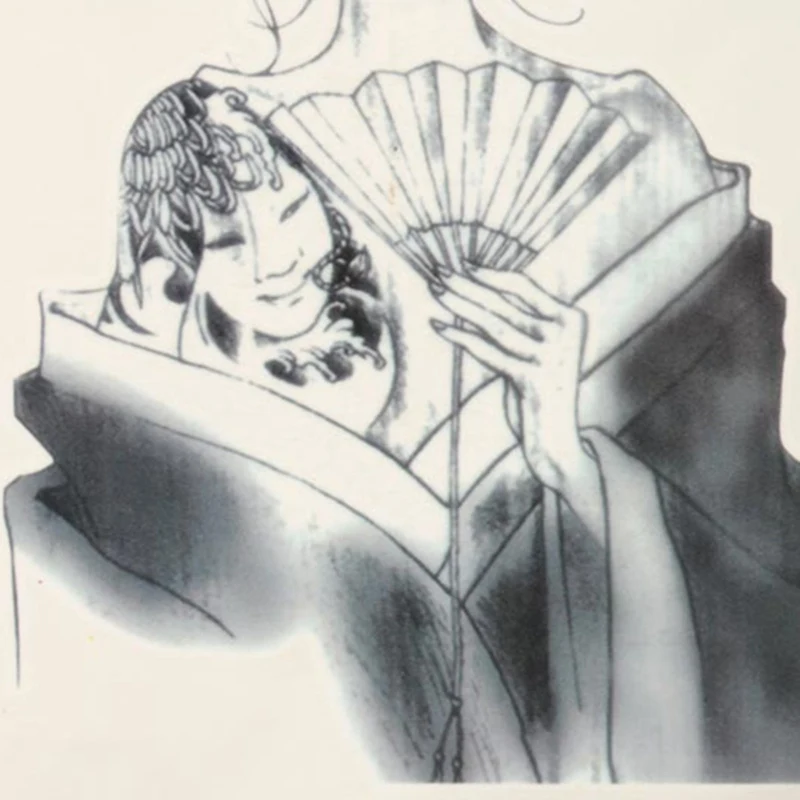 Красивый дизайн водонепроницаемые японские гейши Временные татуировки наклейки