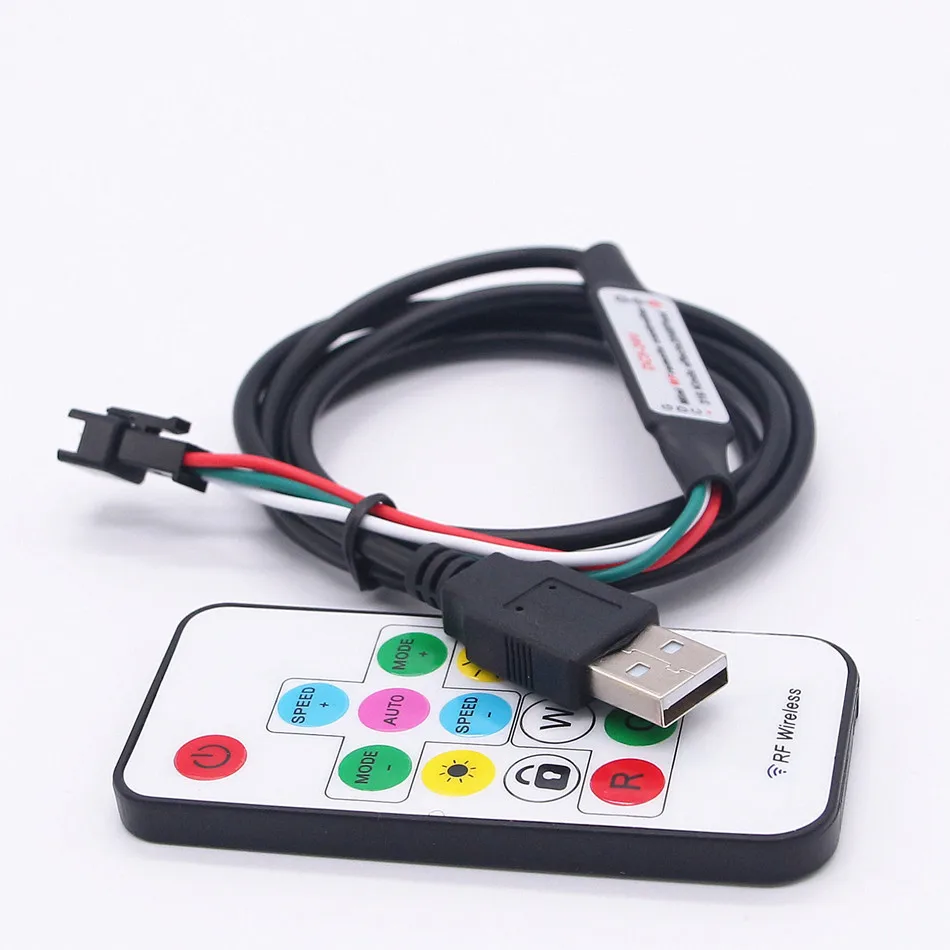 DIY USB 5 В светодио дный Управление Лер 17Key RF Беспроводной мечта Цвет удаленного для