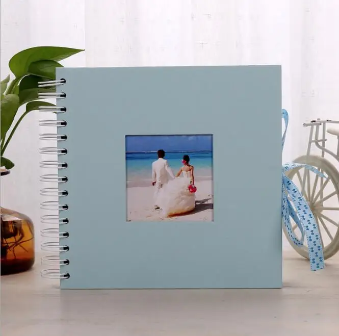 DIY Фотоальбом День святого Валентина подарки свадебный фотоальбом Гостевая книга белая бумага юбилей путешествия памяти Скрапбукинг - Цвет: 12inch