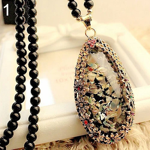 Ожерелье с кулоном из искусственного опала 6T17 7FD3 BEAF|sweater chain|pendant necklacenecklace chain |