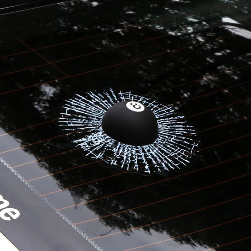 2019 модные трендовые стикеры в новом стиле для автомобиля 3D Stere Black Eight 8 бильярдный