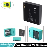 1010mah 3 7v xiao mi yi xiaoyi battery az13 1 li ion battery for xiaomi yi xiaoyi action camera accessories