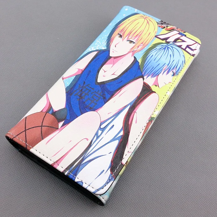 Длинный стильный кошелек из искусственной кожи с принтом аниме Kuroko no Basket Tetsuya/Kagami