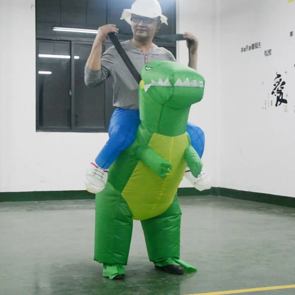 Новинка 2016 костюм для косплея мир Юрского периода мужской надувной езды на