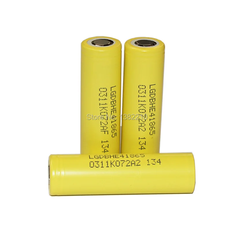 Бесплатная доставка! 10 шт./лот оригинальный для LG 3 6 V HE4 2500mAh 18650 Высокая емкость 20A