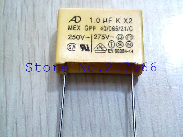 

50PCS X ,Arima HY AD 250V - 275V 105K 1UF safety capacitor X2 safety capacitors 105