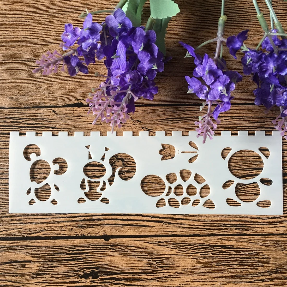 1 шт. 18x5 см мышь черепаха животные DIY ремесло Многослойные трафареты стены краски