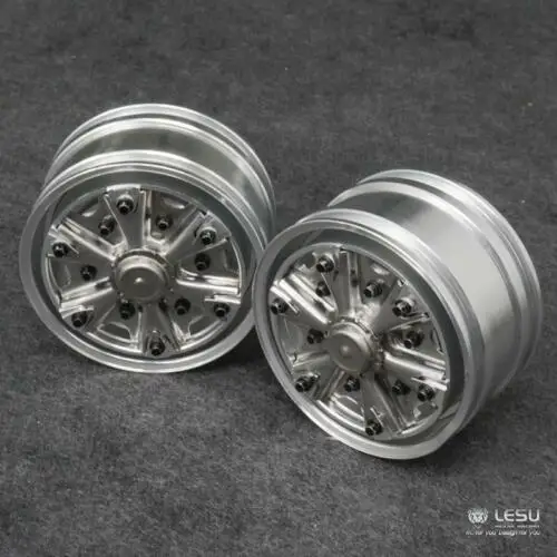 LESU прицеп металлический передний ступица колеса для 1/14 RC DIY Tmy модель тягач