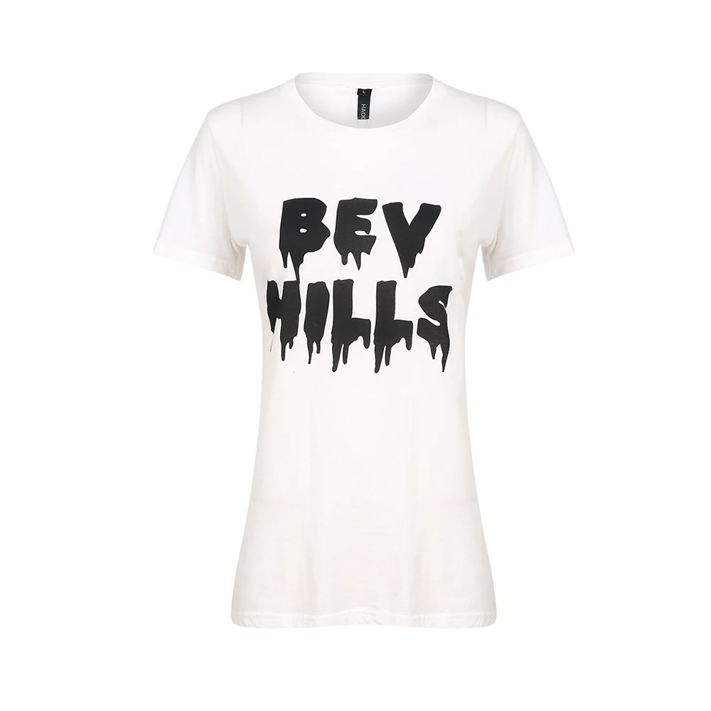 MAKEUCHIC 2017 Summer T shirt Women Fashion O Neck Letter Print Boyfriend Wind Shirts Female Short Sleeve Basic Casual Tees|casual tee|fashion