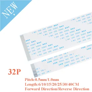 Гибкий плоский кабель FPCFFC, 32 контакта, 0,5 мм1,0 мм, Шаг 6101520253040 см, 10 шт.