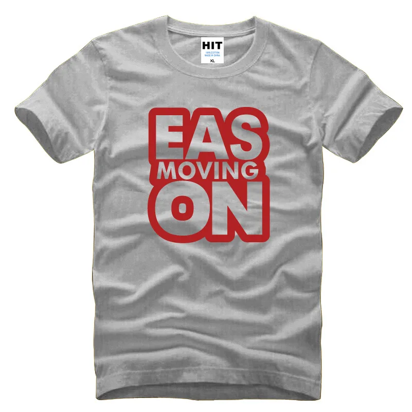 Мужская футболка Eason moving on fans хлопковая с короткими рукавами и принтом для