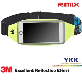 Yellow Ремешки для бега RIMIX унисекс, поясная сумка для телефона 6 дюймов, водонепроницаемая Спортивная поясная сумка для фитнеса, бега, марафона, тренажерного зала, фитнеса - Цвет: Yellow