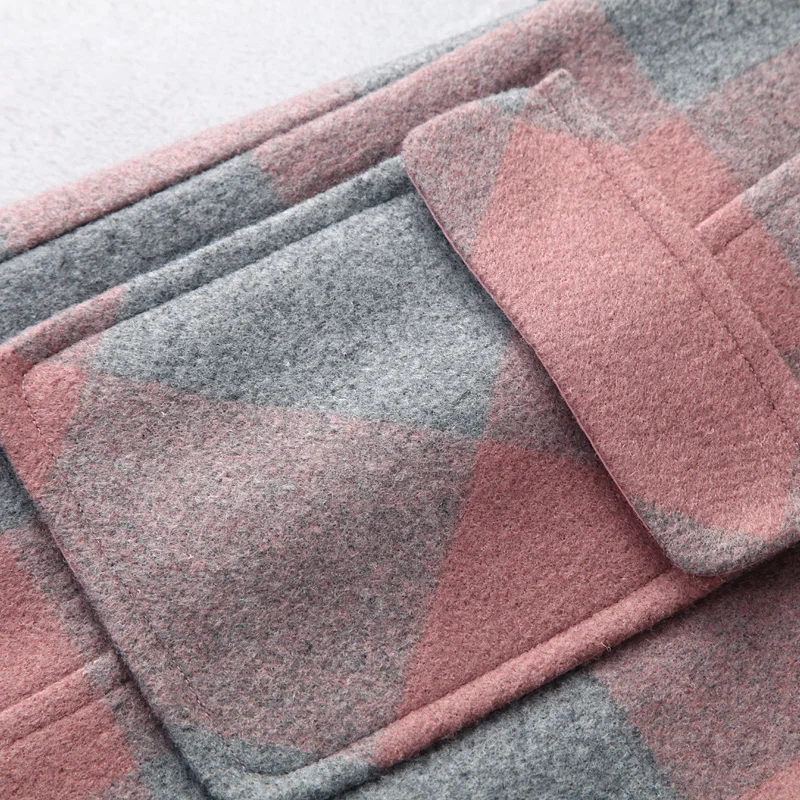 Ретро Плед Пальто Розовый|coat pink|plaid coatpink plaid coat |