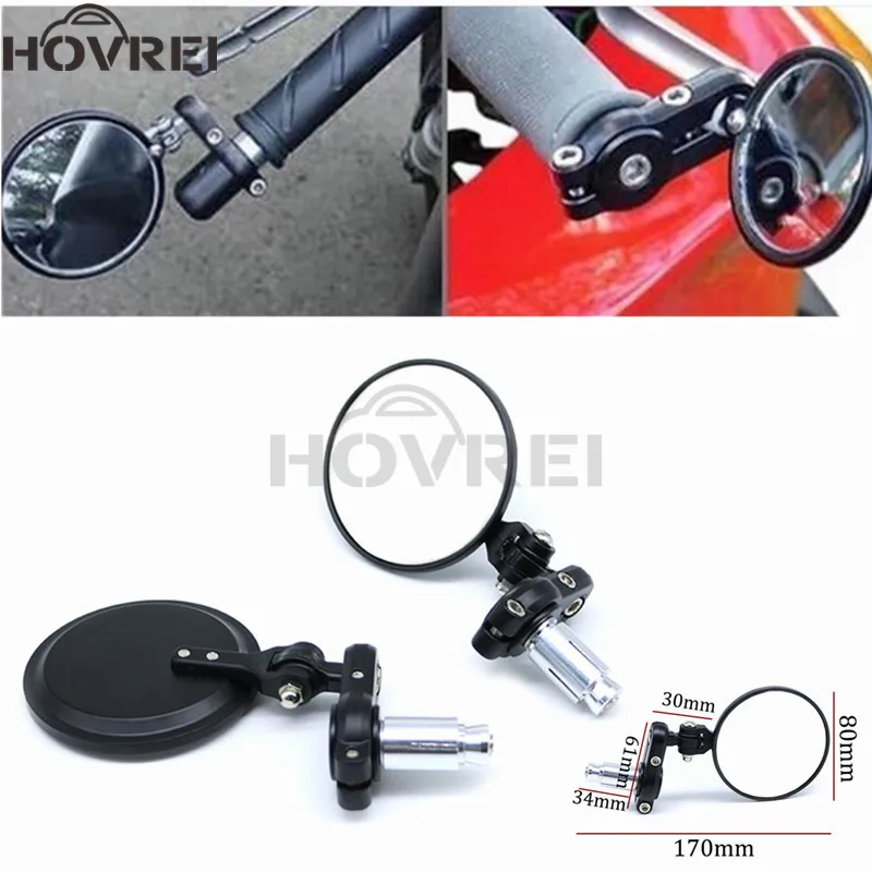 Universal Motorcycle mirros Aluminum 22mm Handle Bar End Foldable Rearview mirror Side mirrors FOR DUCATI Cafe Racer honda |