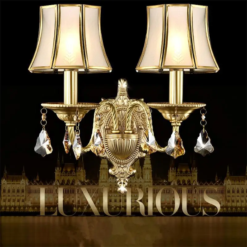 Европейский роскошный настенный светильник с аппликацией Murale Wandlamp Lampara Pared