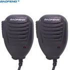 Рация Baofeng UV-5R UV82 BF-888S PTT, динамик, микрофон, портативный микрофон для Kenwood Pofung UV5R UV82 8 Вт, 2 шт.