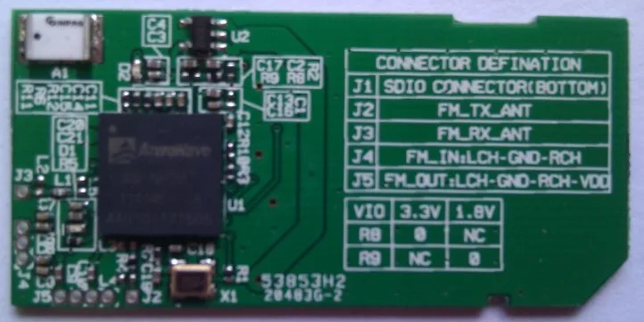 Для универсального SDIO WIFI bluetooth FM беспроводной модуль три в одном макетная плата EVB