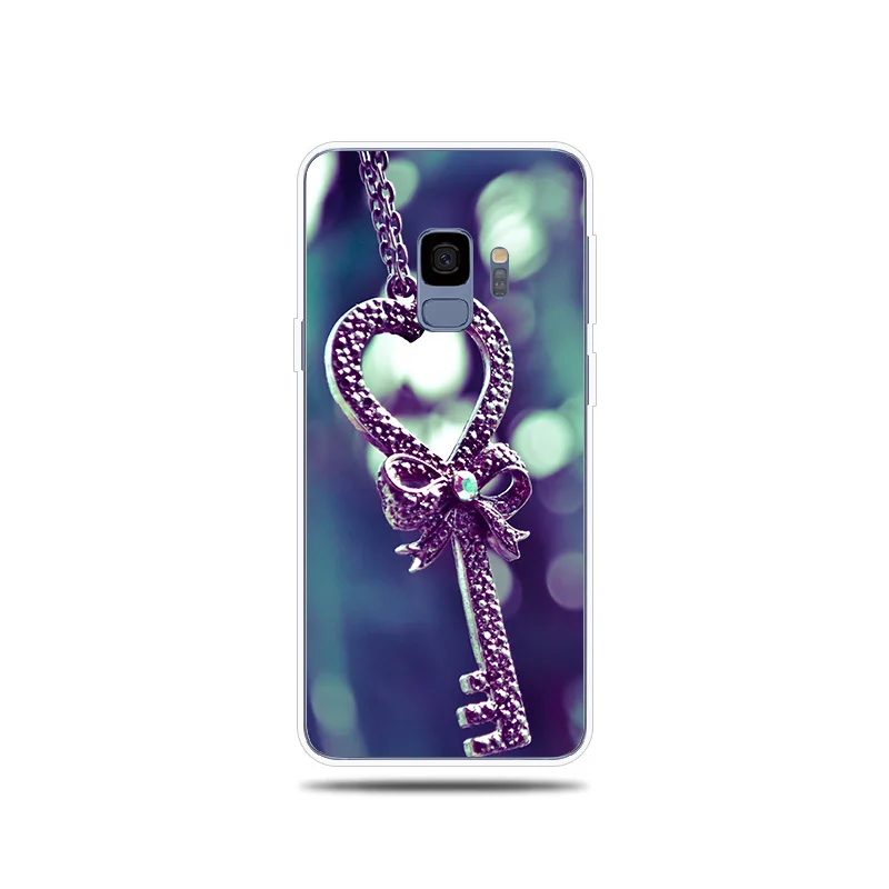 Heart-shaped five pointed star pattern Silicone Phone Case For Samsung Galaxy S5 S6 S7 Edge S8 S9 Plus Note 8 9 Cover Coque |