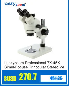 Luckyzoom бренд 3.5X-90X стерео микроскоп SZM0.5X SZM2.0X Микроскоп Вспомогательный объектив