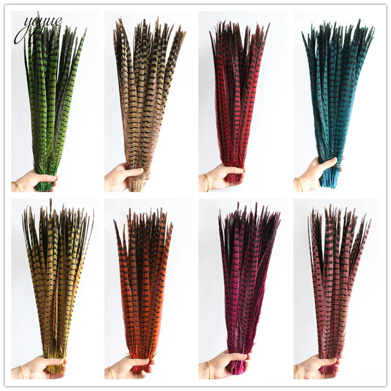 100 шт./лот 55 60 см натуральный фазанский хвост перышки высокого качества сделай сам