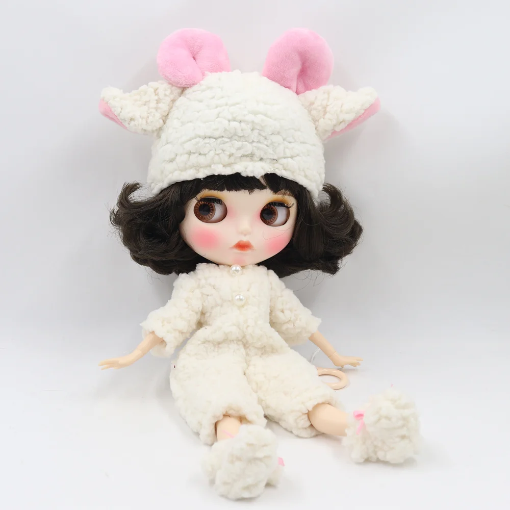 Одежда для 1/6 Blyth кукла милая мягкая овечка костюм с шляпой обувь девочка подарок
