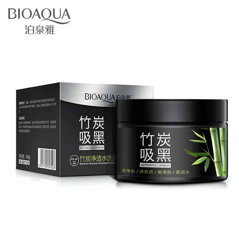 BIOAQUA Уголь черная маска для лица удаления черных точек Отбеливающая увлажняющая