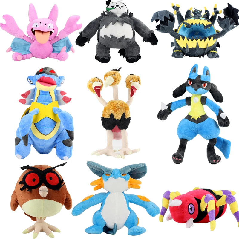 Плюшевые игрушки Gliscor Pangoro Buzzwole Guzzlord Swampert Lucario Dodrio Hoothoot Ariados Armaldo мягкие куклы