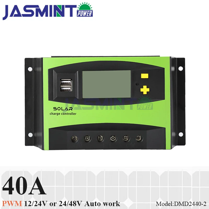 40A PWM 12 V 24 Солнечный контроллер ЖК панель солнечных батарей регулятор заряда