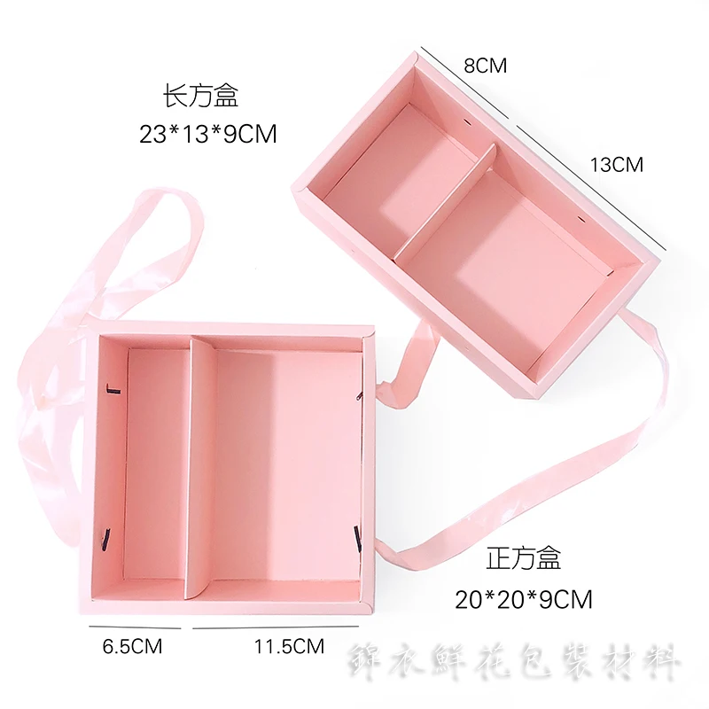 Goddess's Day Simple And Light Folding Flower Box Square Rectangular Jacquard Gift Packing | Дом и сад