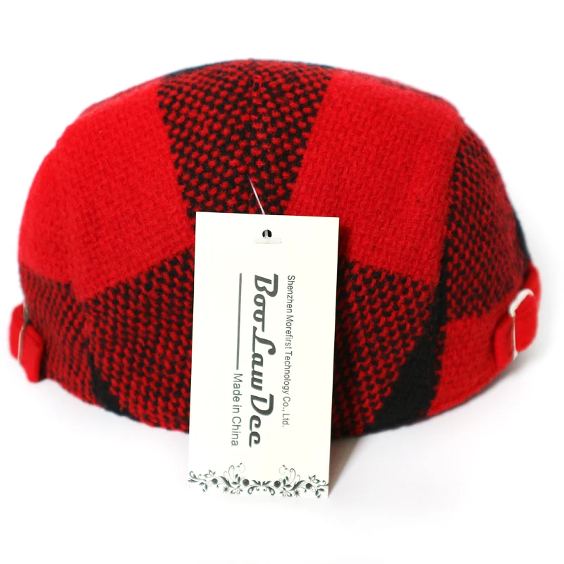 Boolawdee хлопок плед шаблон утконоса шляпа 54-58 см модная обувь для мужчин и женщин