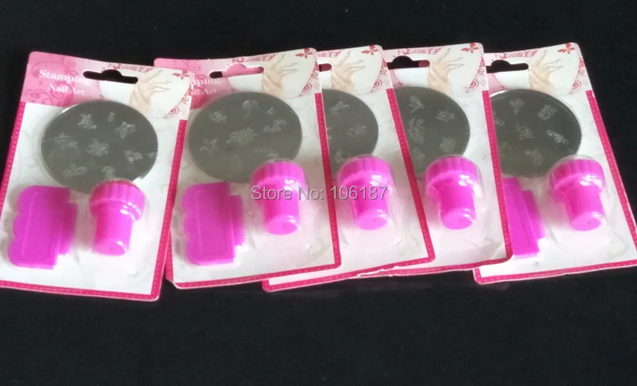Набор для стемпинга ногтей разные пластины штампы скребки DIY Изображение шаблоны