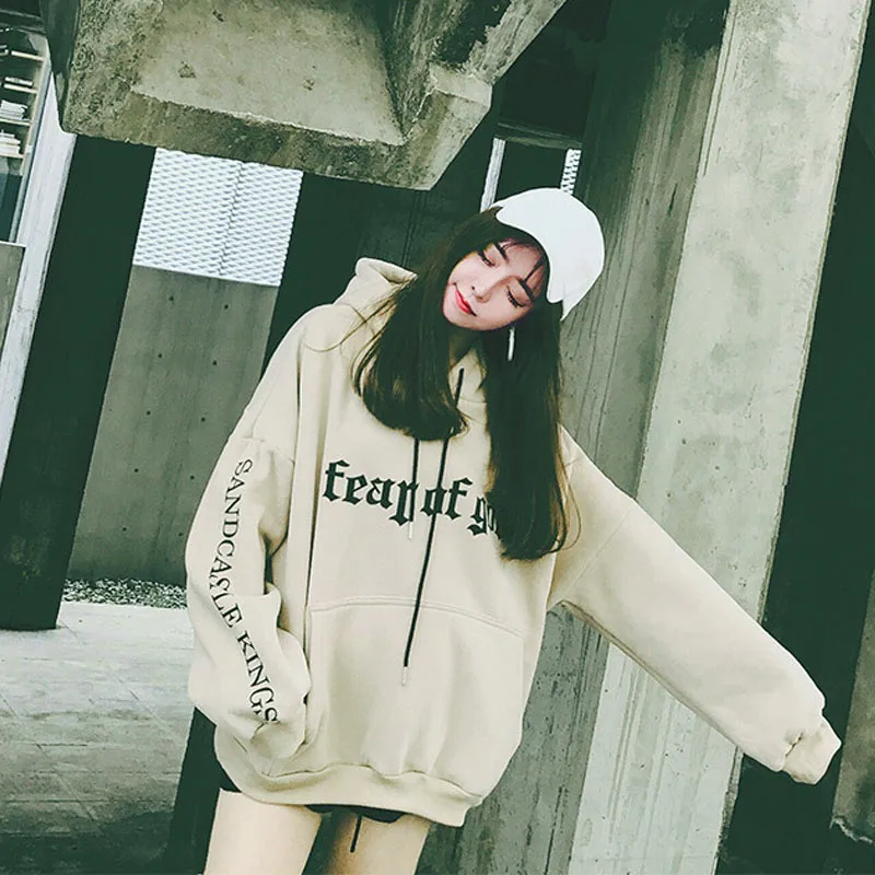 Новинка Женская Толстовка Оверсайз в стиле Харадзюку пуловер для девочек на