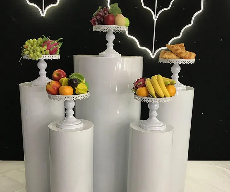 Lastest Party flower stand cake candy display metal rack wedding round table cylinder Pillar columns | Дом и сад
